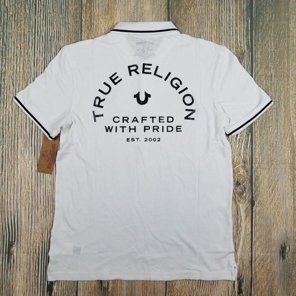 *NWT* TRUE RELIGION Polo - White - Picture 2 of 8
